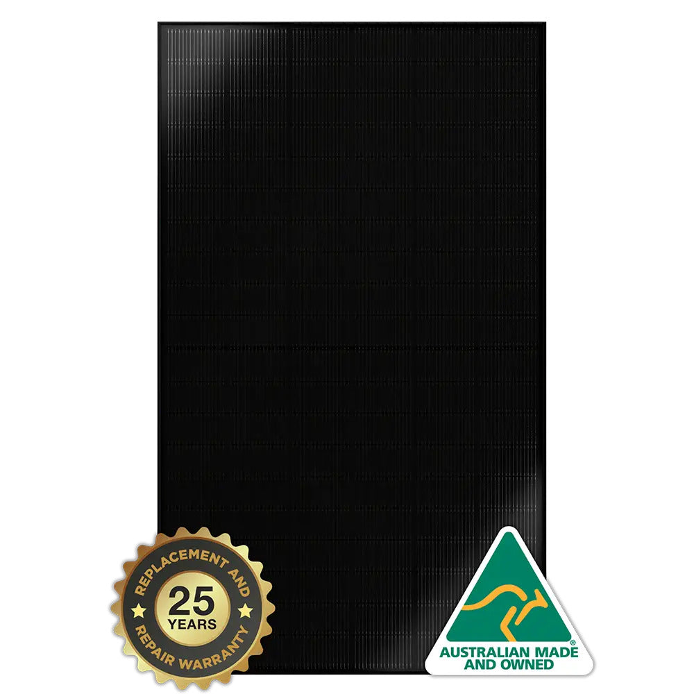 Tindo Walara 475W-All Black, TOPCon N-Type, 3.2mm double ARC glass, 35mm Frame, 25-yr Warranty (Tindo475G4P-BL / IEC 61215-2021)