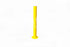 Mibet I-Shape Battery Bollard, Yellow, Carbon Steel, D/90mm & H/900mm with 4 x Expansion Bolts M12*80)
