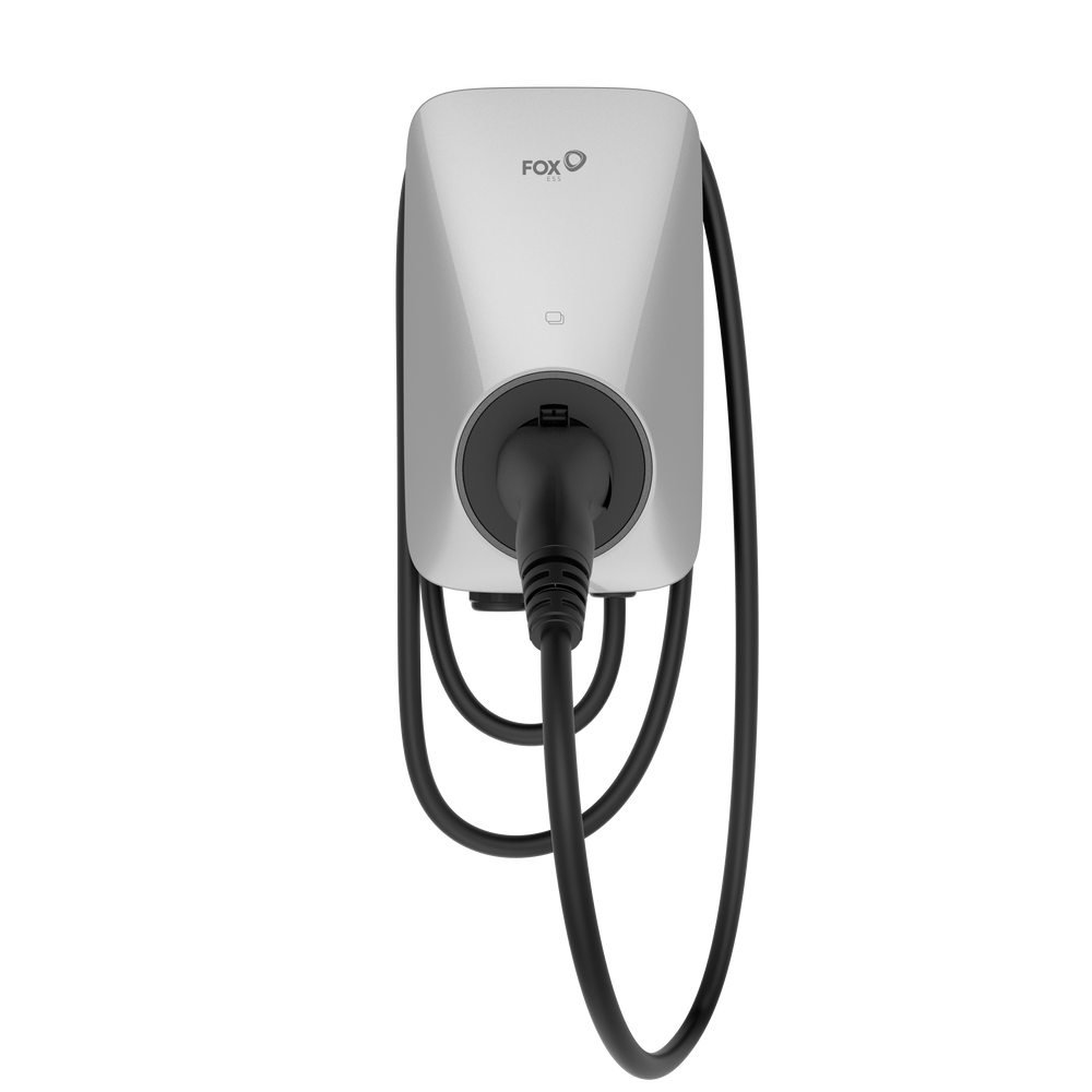 EV Charger Fox Ess A series Multiphase 7/22kW Tethered 6M-Cable Black w/WiFi/RFID/OCPP/LAN/Bluetooth (A022KP1-E-B-WO)