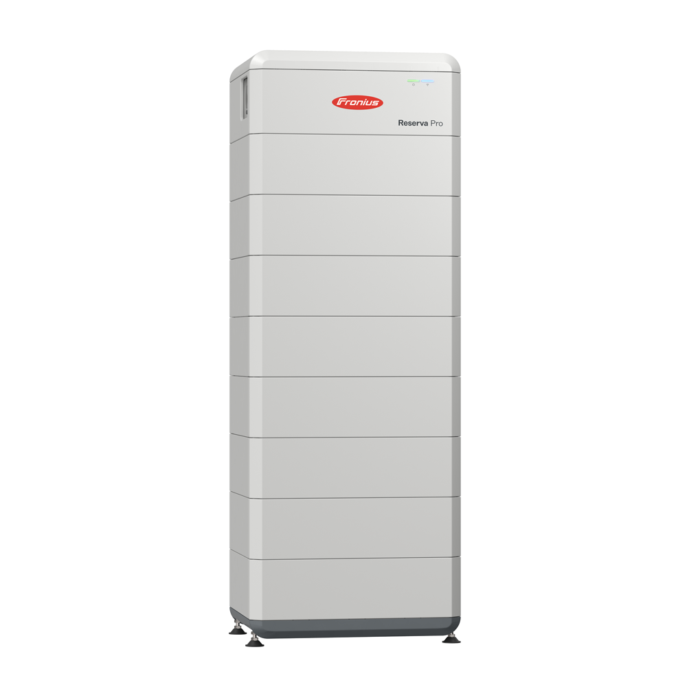 Fronius Reserva Pro battery tower built from stacked Reserva Pro 3.98kWh modules