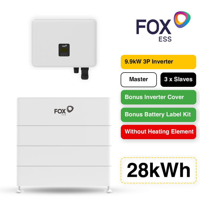 FOX CQ7 28kW (L4) Bundle w/ 9.99kW Three Phase Inverter - No Heating