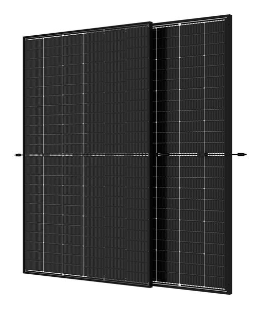 Trina Vertex S+ TSM-440NEG9RC.27 bifacial dual glass solar panel, front and rear view